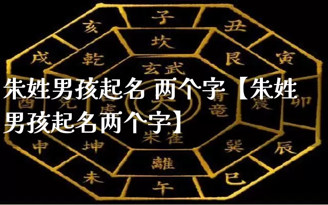 朱姓男孩起名 两个字【朱姓男孩起名两个字】_https://www.dao-sheng-yuan.com_起名_第1张