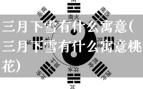 三月下雪有什么寓意(三月下雪有什么寓意桃花)_https://www.dao-sheng-yuan.com_十二星座_第1张