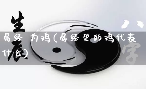 易经 为鸡(易经里的鸡代表什么)_https://www.dao-sheng-yuan.com_易经_第1张