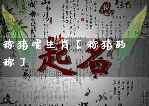 称猪呢生肖【称猪的称】_https://www.dao-sheng-yuan.com_生肖属相_第1张