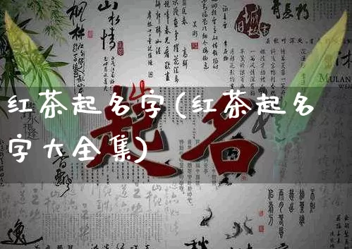 红茶起名字(红茶起名字大全集)_https://www.dao-sheng-yuan.com_起名_第1张