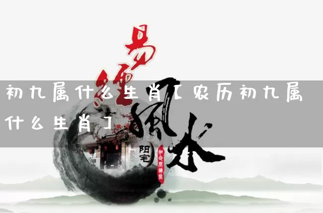 初九属什么生肖【农历初九属什么生肖】_https://www.dao-sheng-yuan.com_生肖属相_第1张