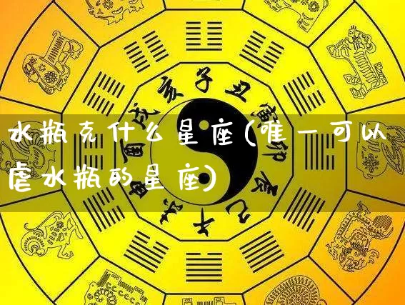 水瓶克什么星座(唯一可以虐水瓶的星座)_https://www.dao-sheng-yuan.com_十二星座_第1张