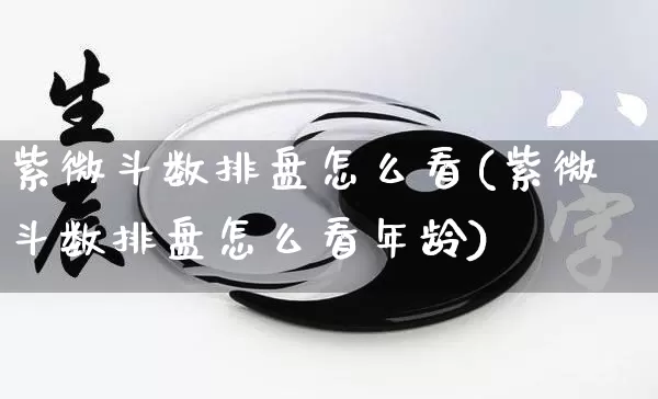 紫微斗数排盘怎么看(紫微斗数排盘怎么看年龄)_https://www.dao-sheng-yuan.com_生肖属相_第1张