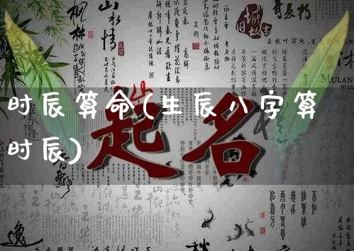 时辰算命(生辰八字算时辰)_https://www.dao-sheng-yuan.com_八字_第1张