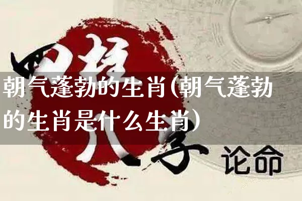 朝气蓬勃的生肖(朝气蓬勃的生肖是什么生肖)_https://www.dao-sheng-yuan.com_生肖属相_第1张