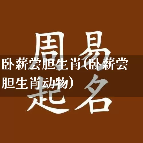 卧薪尝胆生肖(卧薪尝胆生肖动物)_https://www.dao-sheng-yuan.com_生肖属相_第1张