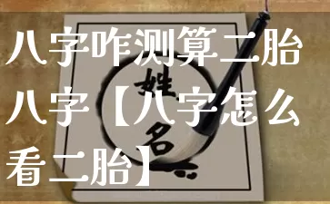 八字咋测算二胎八字【八字怎么看二胎】_https://www.dao-sheng-yuan.com_易经_第1张