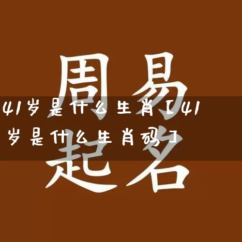 41岁是什么生肖【41岁是什么生肖码】_https://www.dao-sheng-yuan.com_生肖属相_第1张