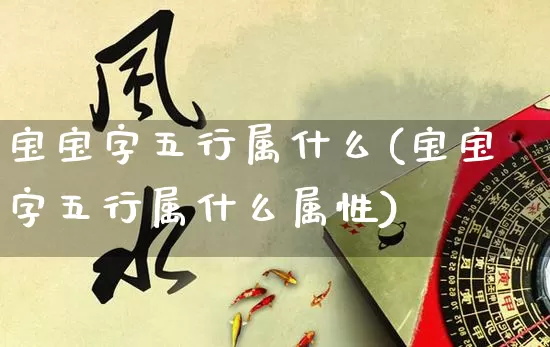 宝宝字五行属什么(宝宝字五行属什么属性)_https://www.dao-sheng-yuan.com_五行_第1张