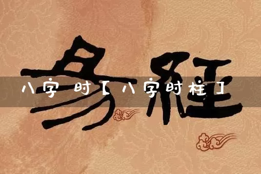 八字 时【八字时柱】_https://www.dao-sheng-yuan.com_道源国学_第1张