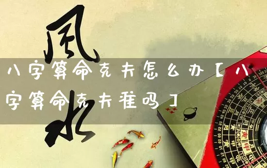 八字算命克夫怎么办【八字算命克夫准吗】_https://www.dao-sheng-yuan.com_八字_第1张