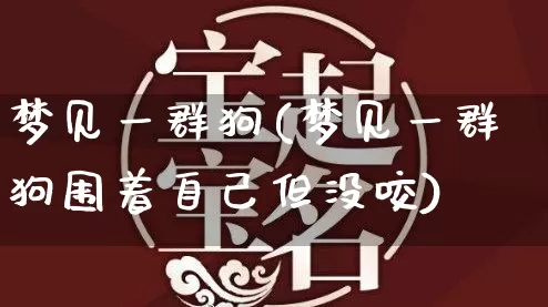 梦见一群狗(梦见一群狗围着自己但没咬)_https://www.dao-sheng-yuan.com_起名_第1张