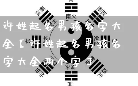 许姓起名男孩名字大全【许姓起名男孩名字大全两个字】_https://www.dao-sheng-yuan.com_起名_第1张