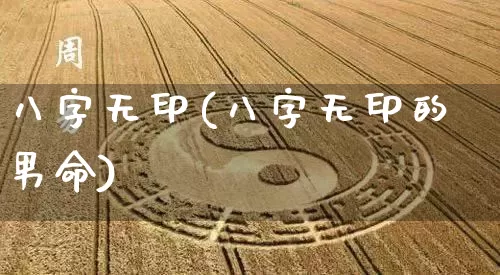 八字无印(八字无印的男命)_https://www.dao-sheng-yuan.com_算命_第1张