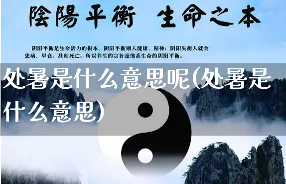 处暑是什么意思呢(处暑是什么意思)_https://www.dao-sheng-yuan.com_算命_第1张