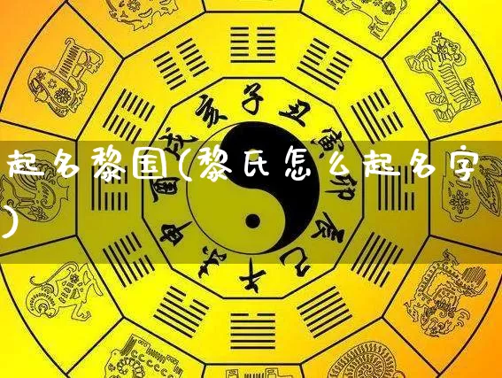 起名黎国(黎氏怎么起名字)_https://www.dao-sheng-yuan.com_起名_第1张