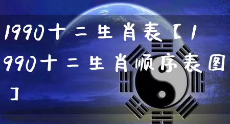 1990十二生肖表【1990十二生肖顺序表图】_https://www.dao-sheng-yuan.com_生肖属相_第1张