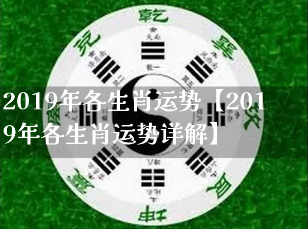 2019年各生肖运势【2019年各生肖运势详解】_https://www.dao-sheng-yuan.com_生肖属相_第1张