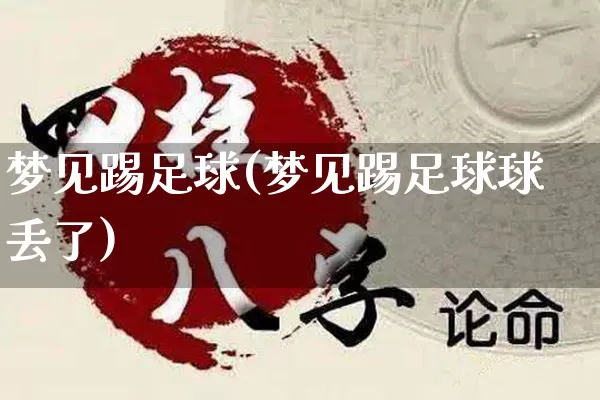 梦见踢足球(梦见踢足球球丢了)_https://www.dao-sheng-yuan.com_算命_第1张